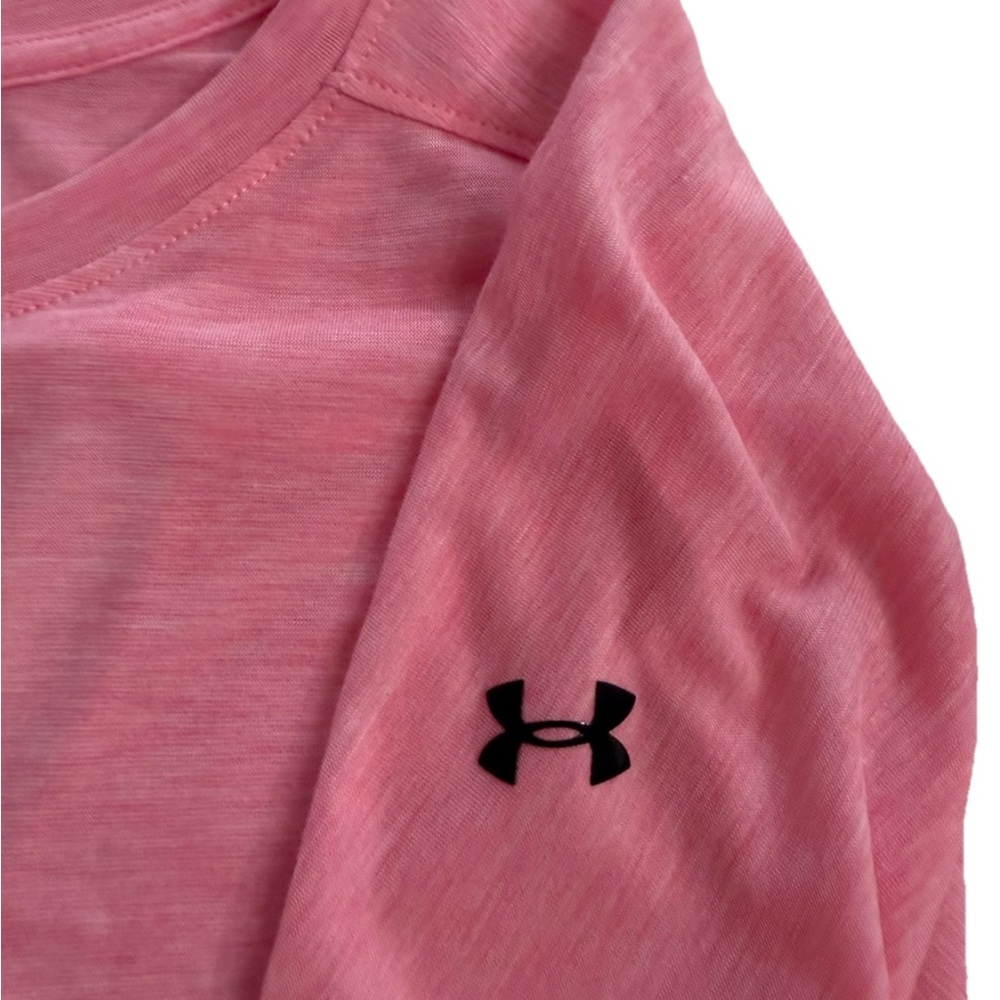Under Armour Loose Fit Long Sleeve Top Women’s S Pink Lightweight Cut Out Back - Picture 5 of 8